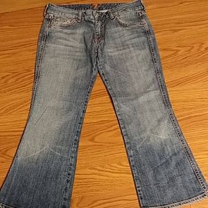 Seven For All Mankind sz 28 cropped jeans 29x24